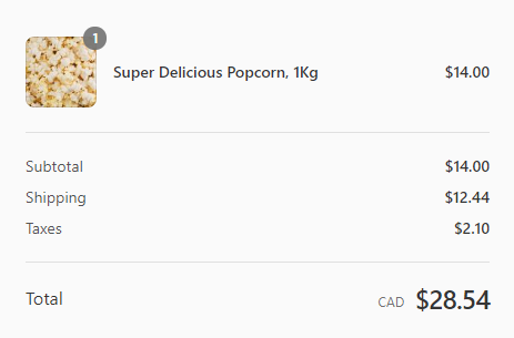 Accurate Shipping Costs - Super Delicious Popcorn | Ship•Systems